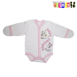 Боди с длинным рукавом с принтом на кнопке Боди с длинным рукавом с принтом на кнопке