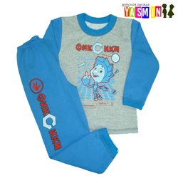 Детская пижама "Фиксики" теплая с начесом (рост 80-128 см.) Детская пижама "Фиксики" теплая с начесом (рост 80-128 см.)