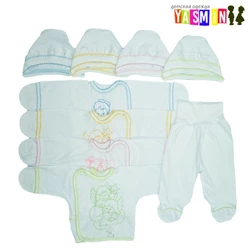 Комплект для новорожденных, на рост 56-62см. (интерлок белый) Комплект для новорожденных, на рост 56-62см. (интерлок белый)