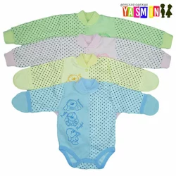 Боди для новорожденных с манжетом (интерлок) Боди для новорожденных с манжетом (интерлок)