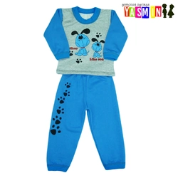 Пижама для мальчиков с принтом (Лапки) Пижама для мальчиков с принтом (Лапки)