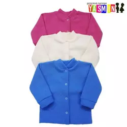 Кофта для новорожденных на кнопках, с манжетом (махра начесная) Кофта для новорожденных на кнопках, с манжетом (махра начесная)