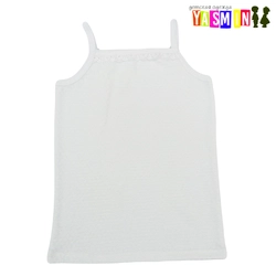 Майка-топ с кружевом детские (кулир) Майка-топ с кружевом детские (кулир)