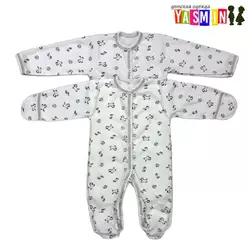 Человечек "Пони" для новорожденных (интерлок набивной) Человечек "Пони" для новорожденных (интерлок набивной)