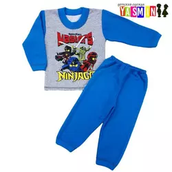 Пижама "Ниндзяго" теплая, с начесом (рост от 80 до 128 см.) Пижама "Ниндзяго" теплая, с начесом (рост от 80 до 128 см.)