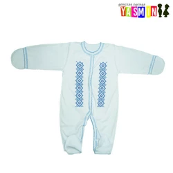 Комбинезон-вышиванка для новорожденных мальчиков(интерлок)
