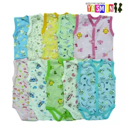 Боди для новорожденных, без рукавов (кулир) Боди для новорожденных, без рукавов (кулир)