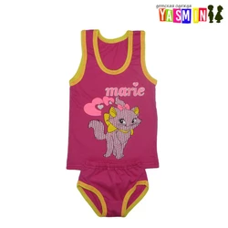 Комплект для девочек майка с трусами (кулир) Комплект для девочек майка с трусами (кулир)