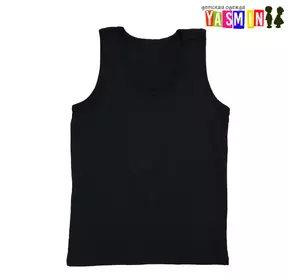 Майка мужская, черная (кулир) Майка мужская, черная (кулир)