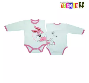 Боди для девочек "Зайчик", на рост 68-74 см. (интерлок) Боди для девочек "Зайчик", на рост 68-74 см. (интерлок)