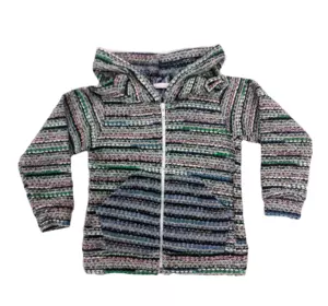 Кофта для девочек вязаная, с капюшоном Кофта для девочек вязаная, с капюшоном