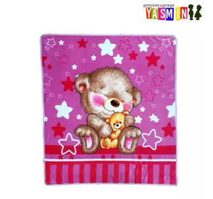 Плед для новорожденной девочки (велсофт) Плед для новорожденной девочки (велсофт)