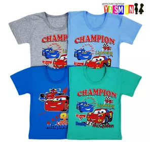 Футболка для мальчиков "Тачки" (кулир) Футболка для мальчиков "Тачки" (кулир)