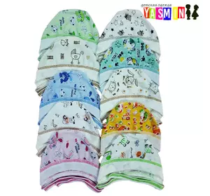 Чепчики для новорожденных (кулир) Чепчики для новорожденных (кулир)