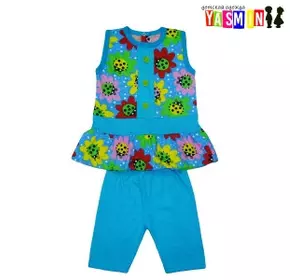 Комплект для девочек туника с трессами Комплект для девочек туника с трессами