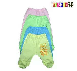 Ползунки на резинке с принтом (кулир однотонный) Ползунки на резинке с принтом (кулир однотонный)