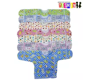 Распашонка на двух кнопках (начес набивной) Распашонка на двух кнопках (начес набивной)